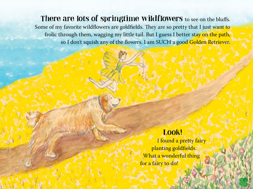 Sample page from Sunny Loves Spring — Wildflowers